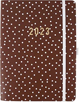 Graphique 2023 Business Planner | 18 Month Organizer, July 2022-Dec. 2023 | Weekly &amp; Monthly Spreads | To-Do List &amp; Note Pages | Pocket &amp; Pen Loop | Vegan Leather | Polka Dot | 6 x 8