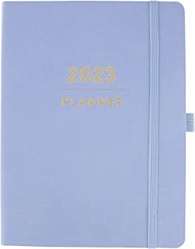 Graphique 2023 Business Planner | 18 Month Organizer, July 2022-Dec. 2023 | Weekly & Monthly Spreads | To-Do List & Note Pages | Pocket & Pen Loop | Vegan Leather | Taupe | 6 x 8