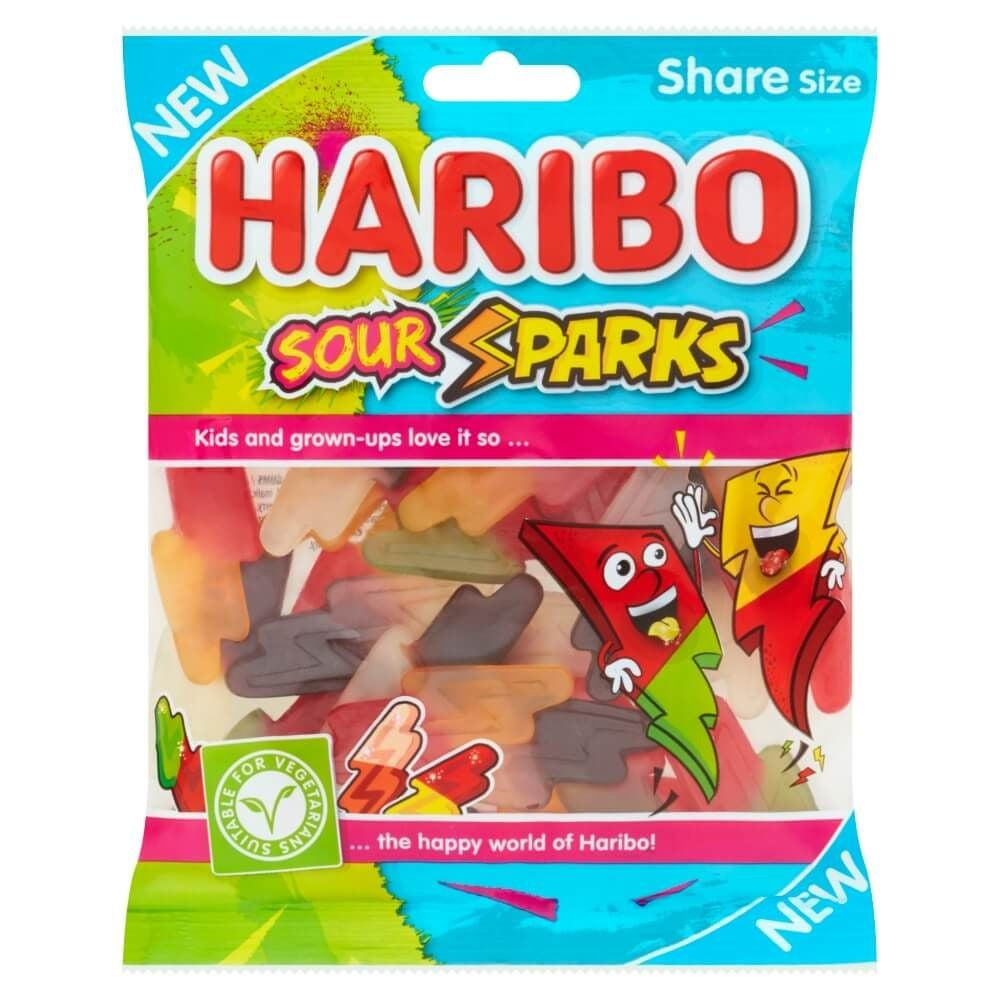 HARIBO SOUR SPARKS BAG 160G