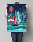 Geo HK & Coordinate Tea Towels Pack of 2 | Bookazine HK