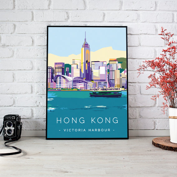Hong Kong Victoria Harbour Star Ferry Print | Bookazine HK