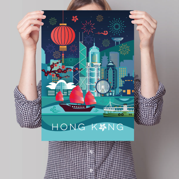 Hong Kong Geometric  Print | Bookazine HK