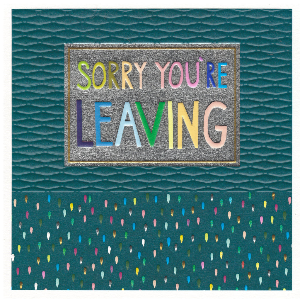 Sorry You're Leaving - Bookazine