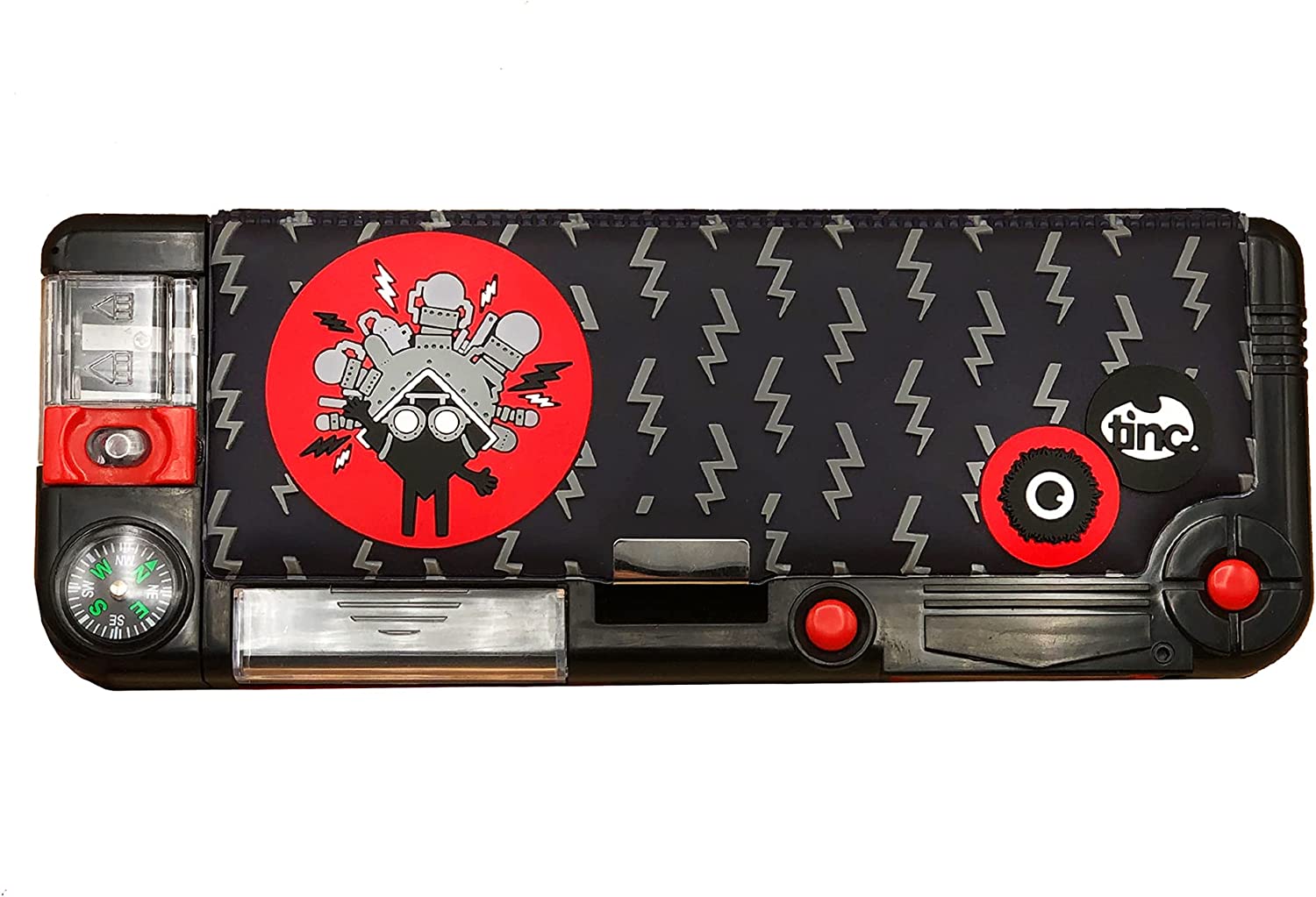 KRONK FILLED POP-OUT COMPARTMENT PENCIL - BLACK