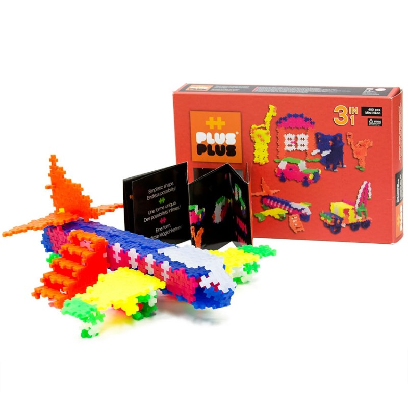 MINI 220PC NEON 3-IN-1 BUILDING KIT