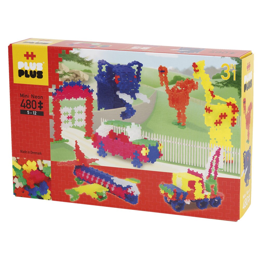 MINI 480PC NEON 3-IN-1 BUILDING KIT