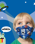 Reusable Cloth Mask for Kids - Space