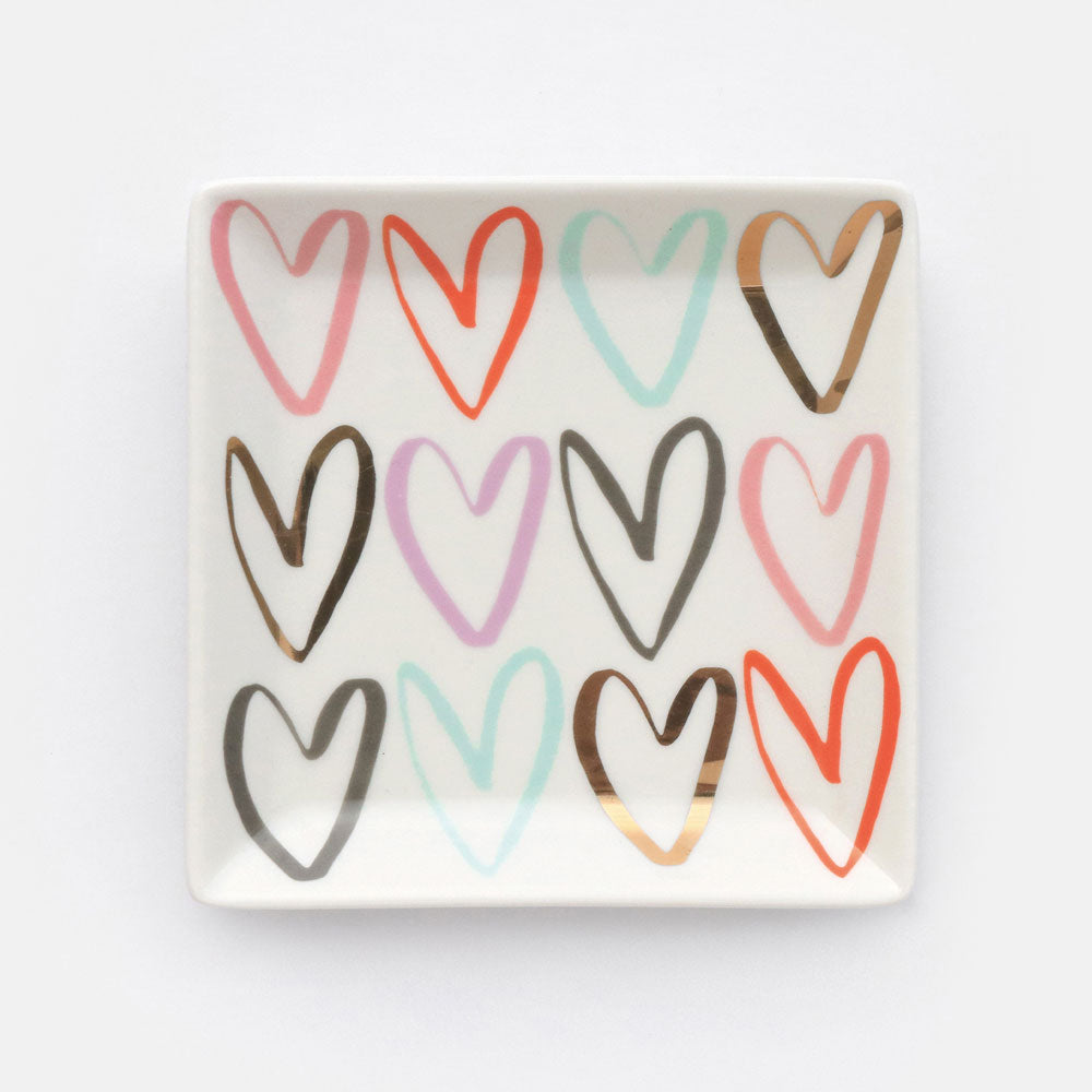 Trinket Tray Outline Hearts