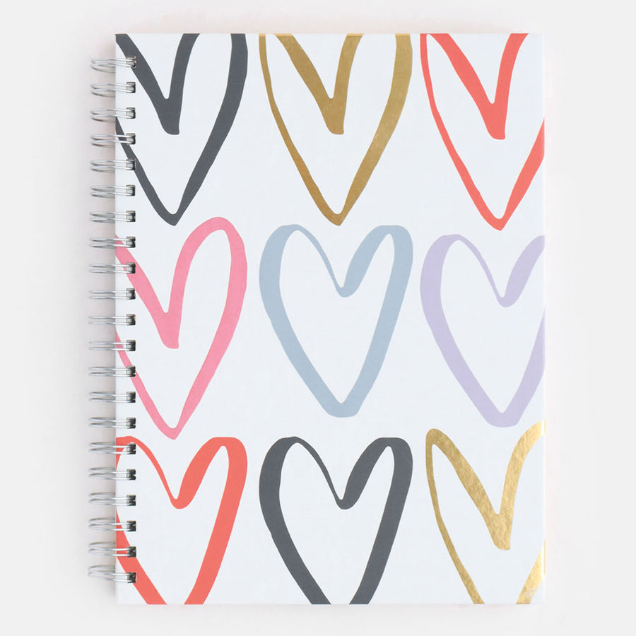 Multicolour Hearts Spiral Notebook | Bookazine HK