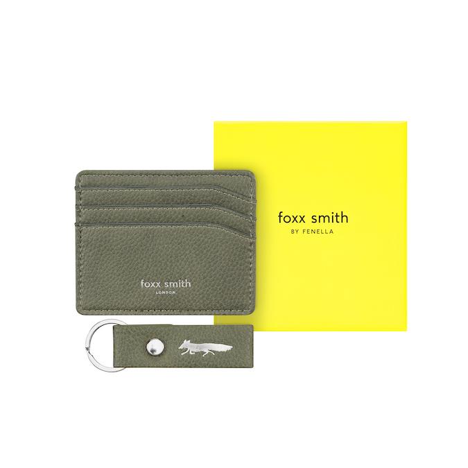 Foxx Olive Boxed Card Hold &amp; Keyring