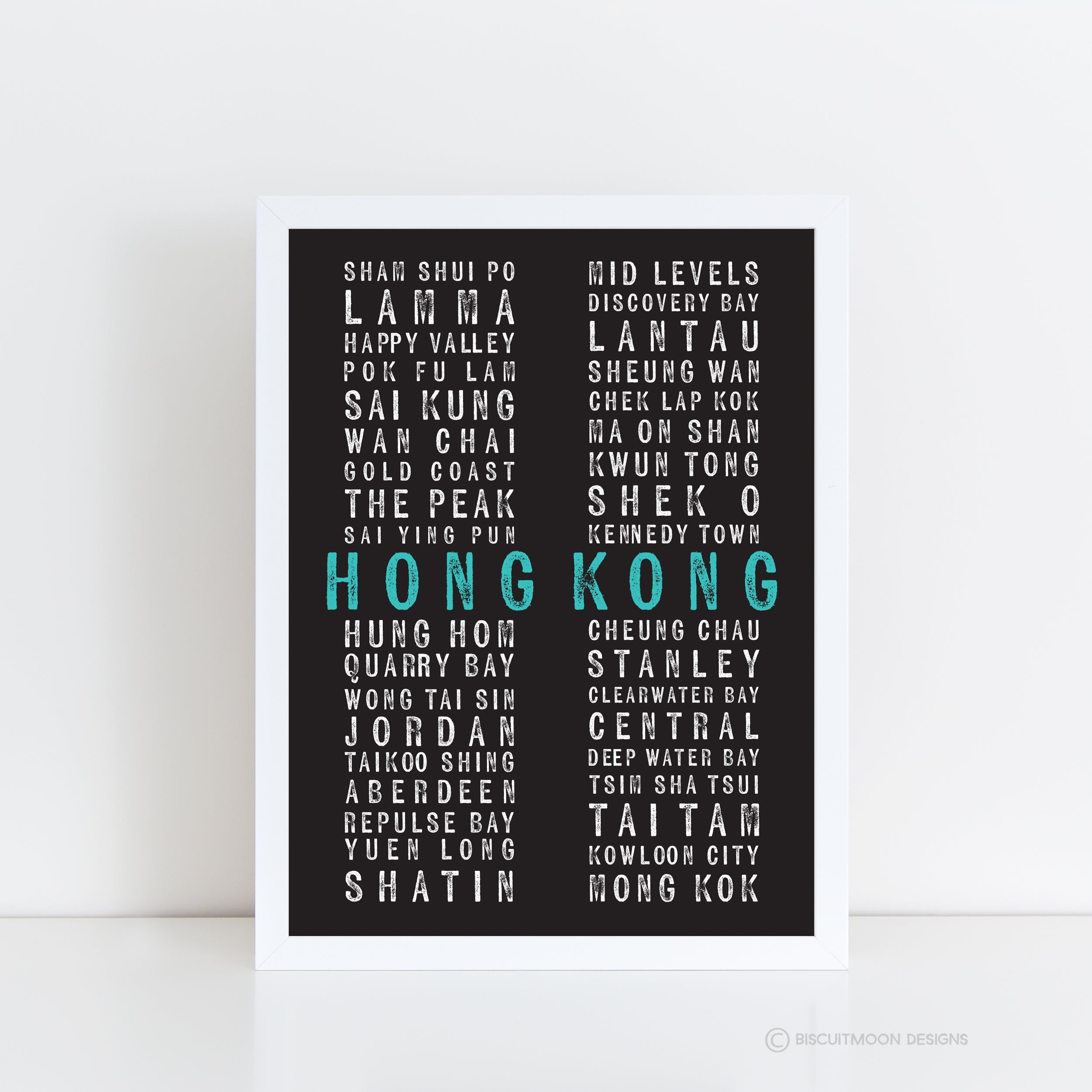 Hong Kong Type Black Print | Bookazine HK