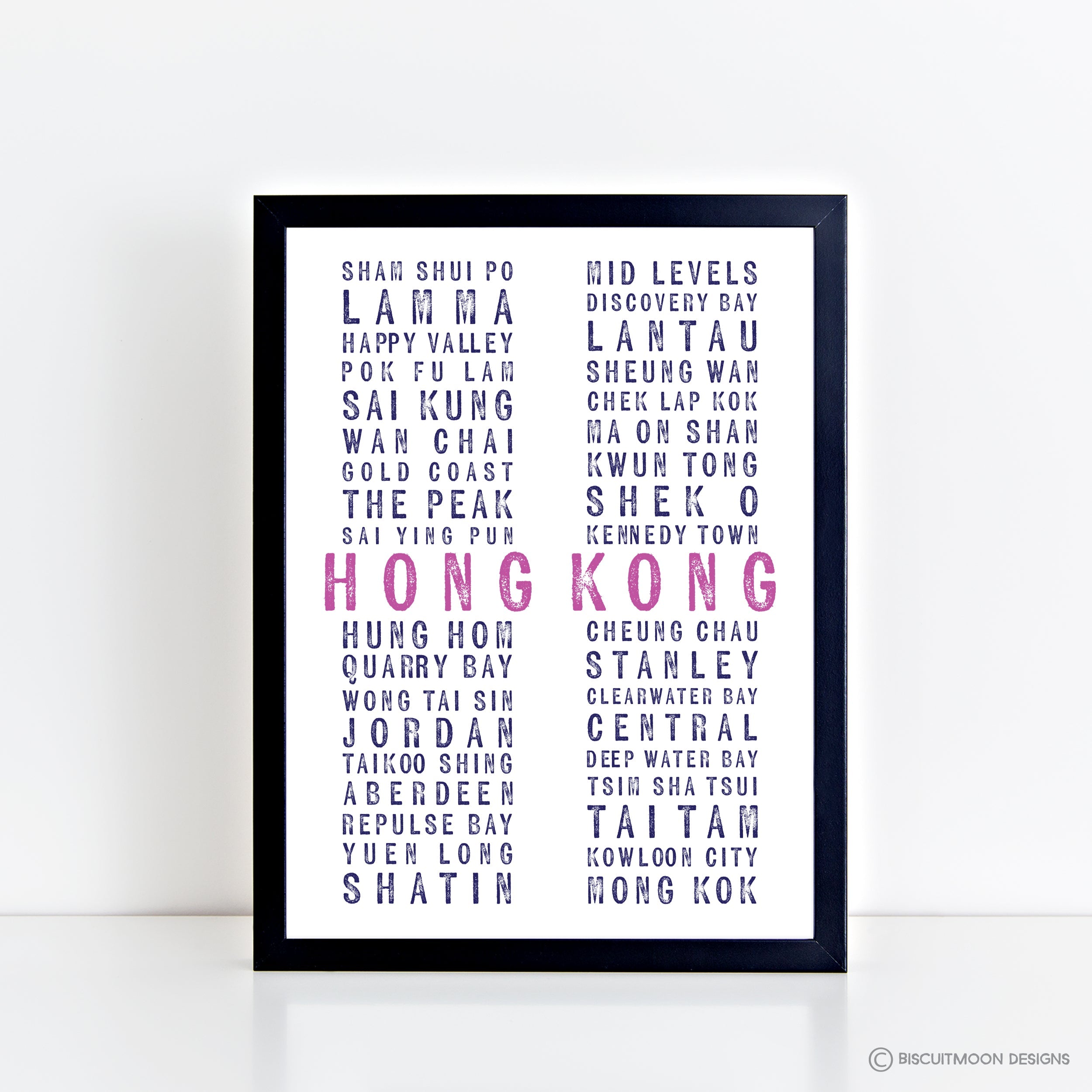 Hong Kong Type White Print | Bookazine HK