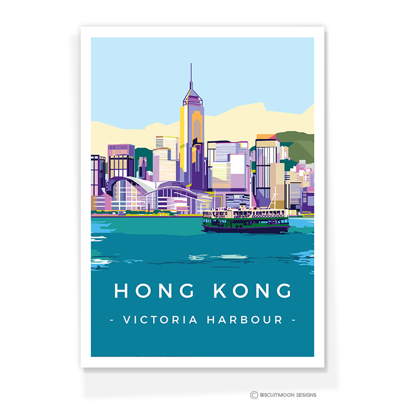 Victoria Harbour Star Ferry Postcard | Bookazine HK