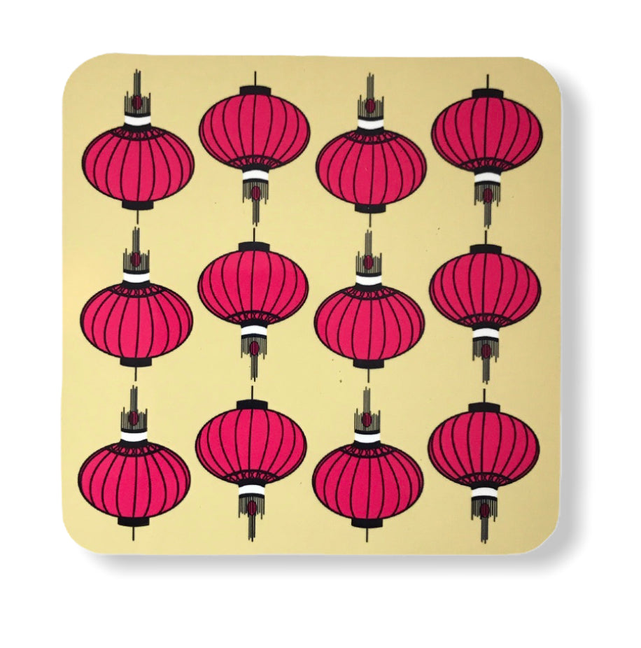 Wong Tai Sin Lanterns Cork Coaster | Bookazine HK