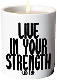 Quotable Cards, Candle Live in Your Strength
