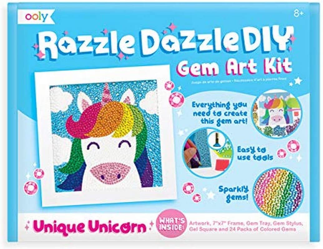 RAZZLE DAZZLE DIY GEM ART KIT UNIQUE UNICORN