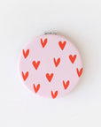Red/Pink Mini Hearts Pocket Mirror