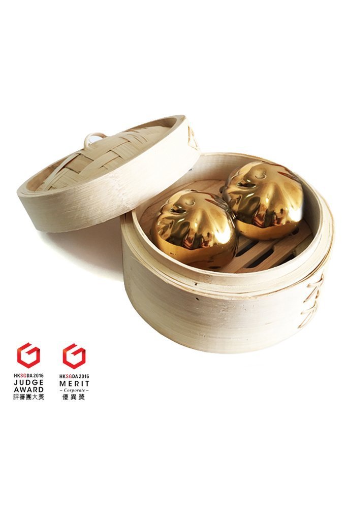 Gold Dumpling Salt & Pepper Shakers Set of 2 | Bookazine HK