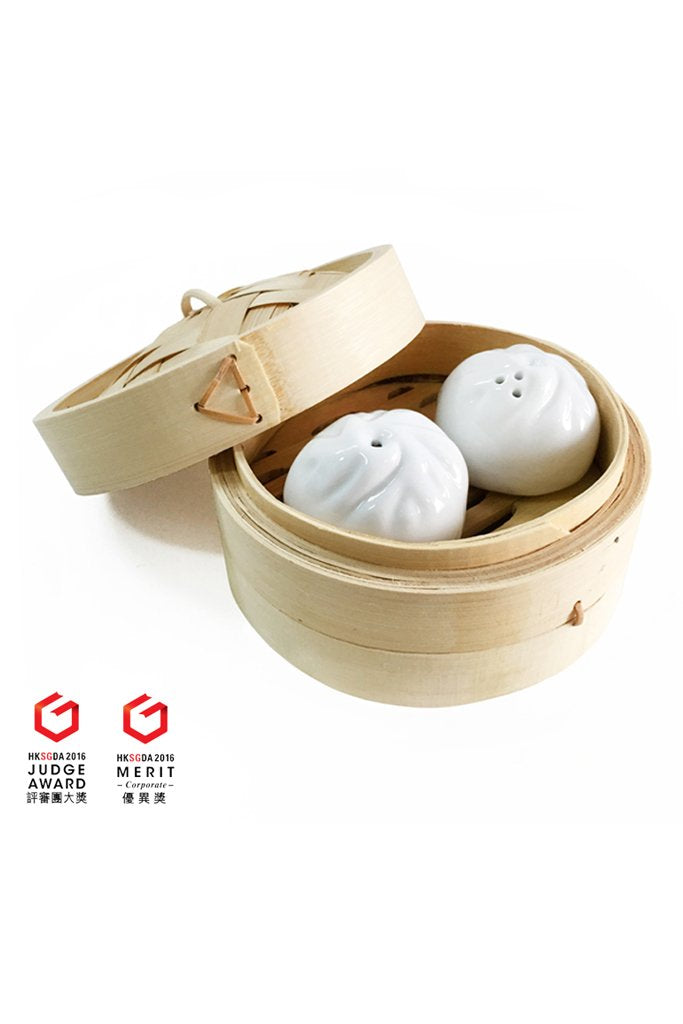 White Dumpling Salt & Pepper Shakers Set of 2 | Bookazine HK