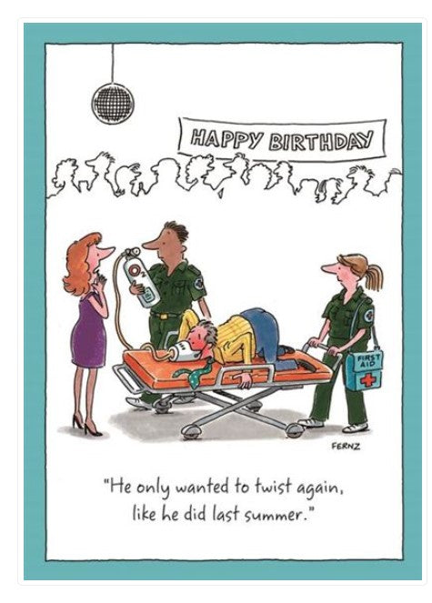 Twist Again Humour Birthday Card