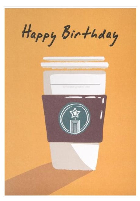 Coffee Birthday Card