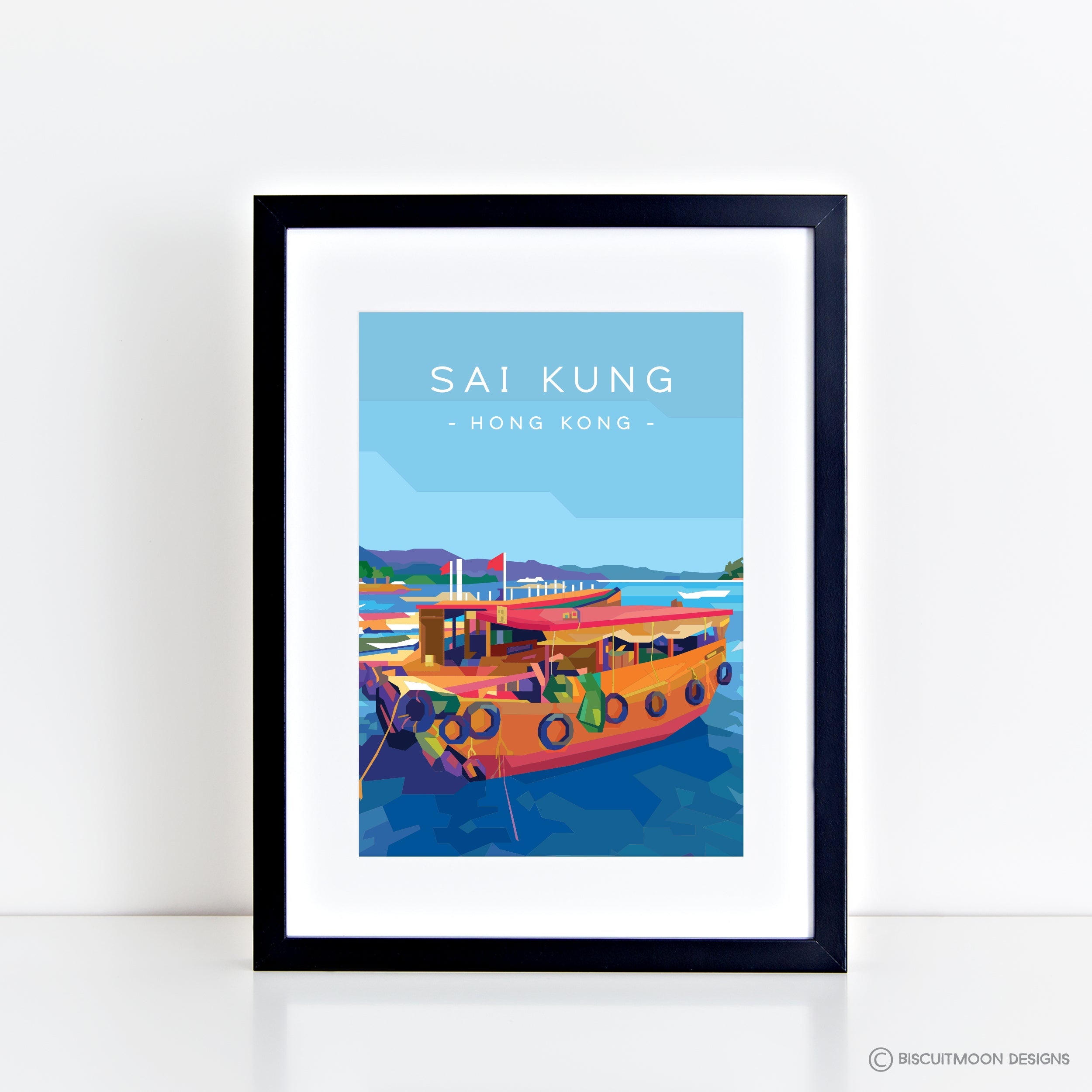 Hong Kong Sai Kung Sampan Print | Bookazine HK