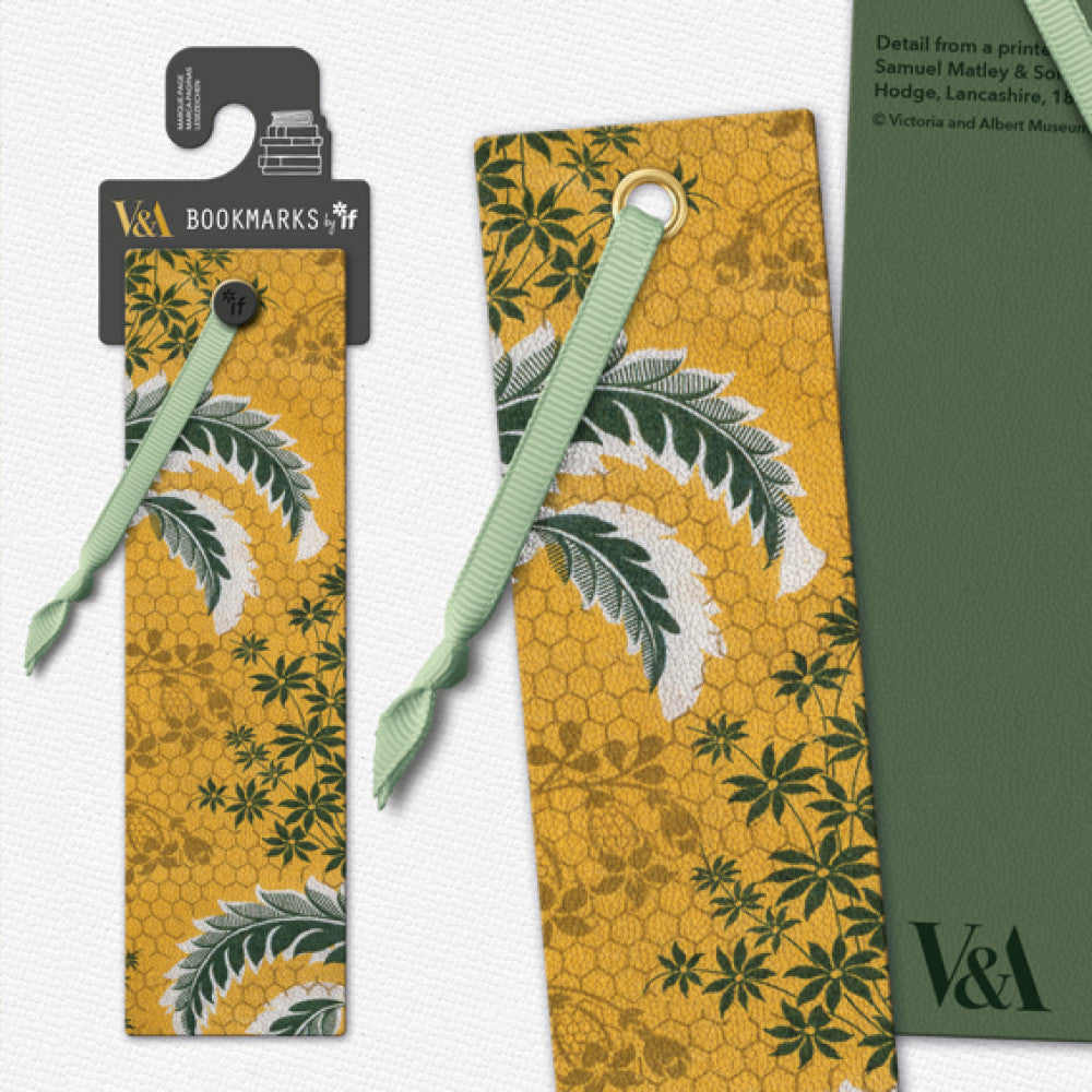 V&A BOOKMARK LEAVES ON HONEYCOMB