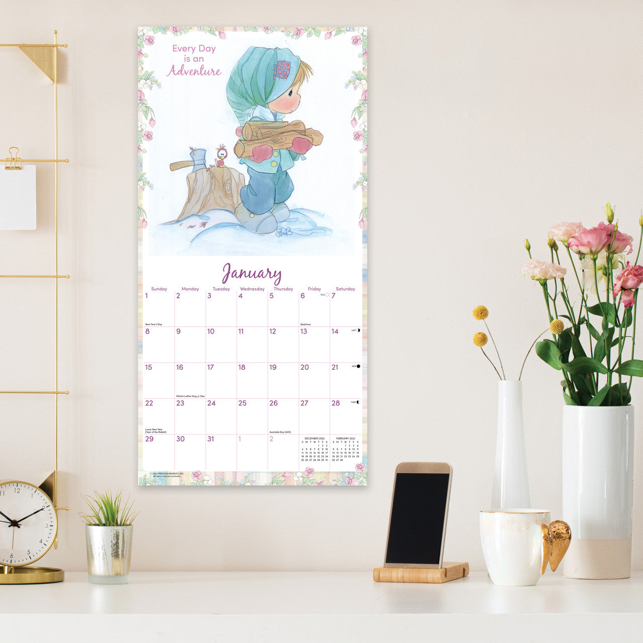 Precious Moments 2023 Wall Calendar Bookzine HK Bookazine