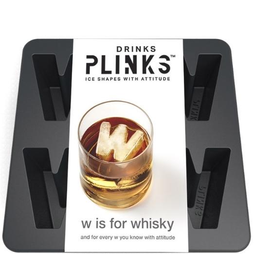 DrinksPlinks™ Ice Cube Tray - W Is For Whisky