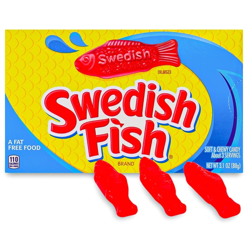 Swedish Fish Red Theater Box 3.1Oz