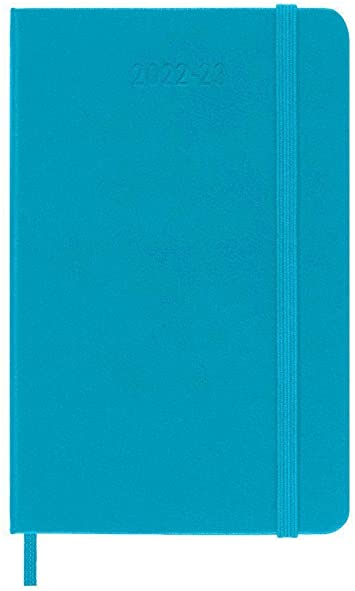 Moleskine Classic 18 Month 2022-2023 Weekly Planner, Hard Cover, Pocket (3.5&quot; x 5.5&quot;), Manganese Blue
