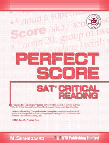 SAT Critical Reading Perfect Score