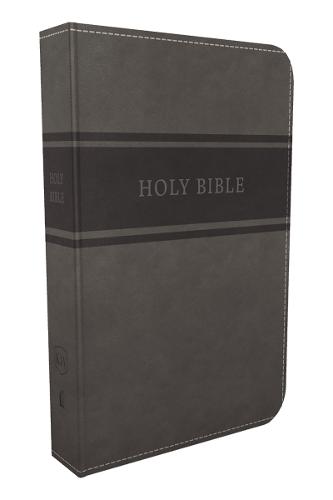 KJV, Deluxe Gift Bible, Leathersoft, Gray, Red Letter Edition, Comfort Print: Holy Bible, King James Version