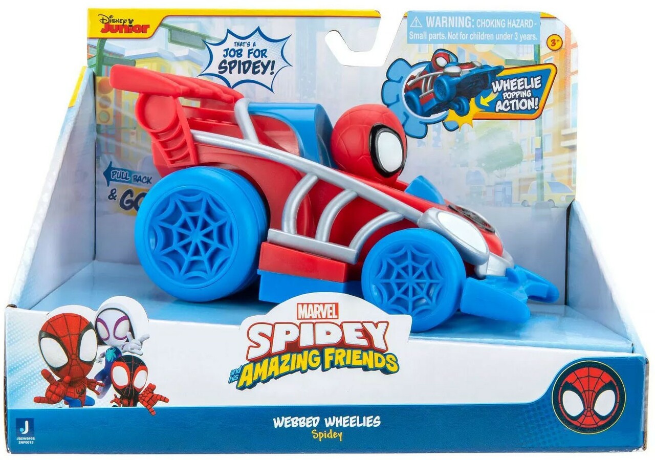 Spidey and His Amazing Friends Webbed Wheelie Vehicle -Spidey