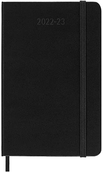 Moleskine Classic 18 Month 2022-2023 Weekly Horizontal Planner, Hard Cover, Pocket (3.5&quot; x 5.5&quot;), Black