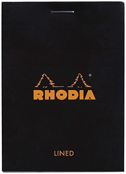 Rhodia Notepad, No11 A7, Lined - Black