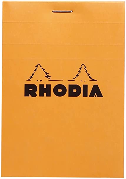 Rhodia Classic Orange Notepad 3.3 X 4.75 Grid (FBA_12200C)