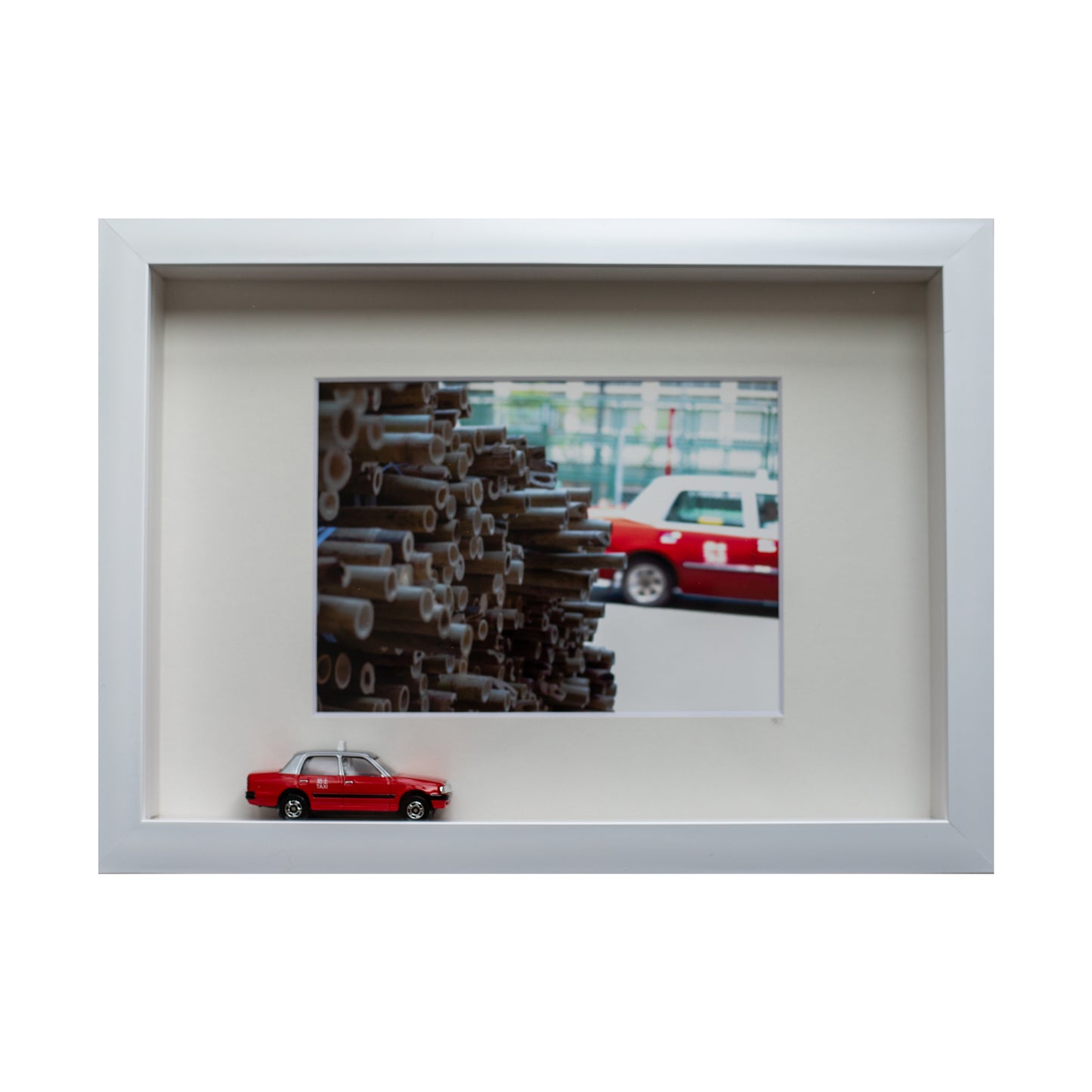 Bamboo Taxi 3D Print With White Frame | Bookazine HK