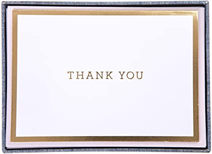 Chambray Boxed Thank You Cards 16Ct | Bookazine HK