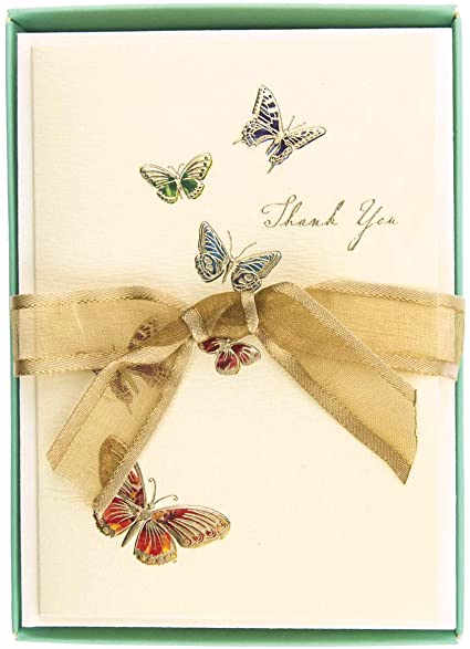 Thank You Boxed Cards Butterflies La Petite Presse 10Ct | Bookazine HK