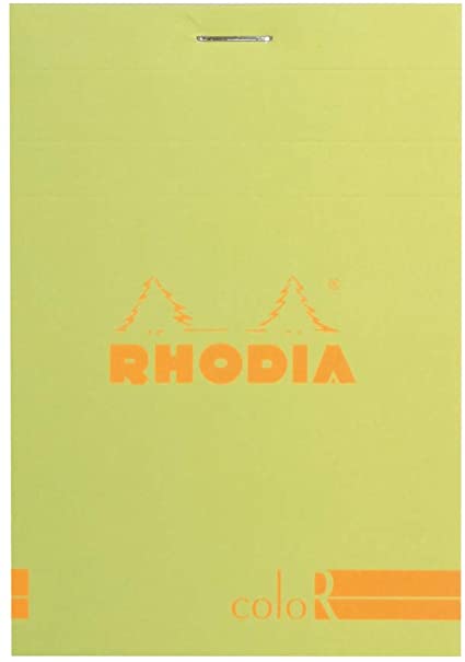 Rhodia Color Notepad, No12 A7+, Lined - Anise Green