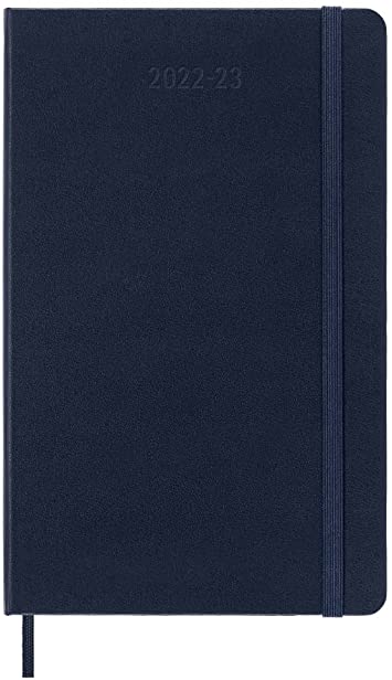 Moleskine Classic 18 Month 2022-2023 Weekly Planner, Hard Cover, Large (5&quot; x 8.25&quot;), Sapphire Blue