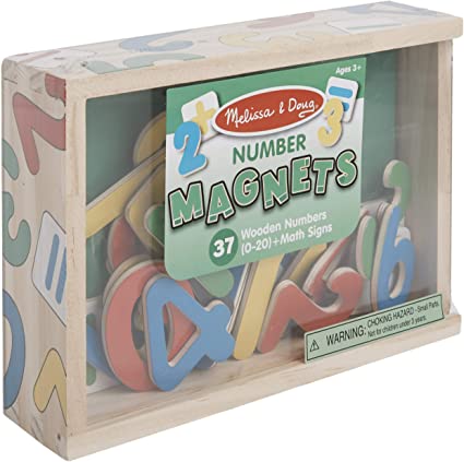Wooden Number Magnets - Bookazine