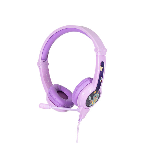 BuddyPhones Galaxy Safe Audio Gaming Headphones with Boom Mic Purple | Bookazine HK