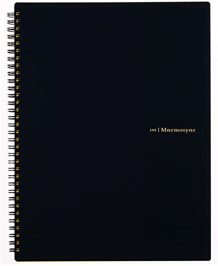 Maruman MNEMOSYNE Notebook 11.69 x 8.66 Inches (A4), 7mm ruled 36-line, 70 Sheets (N199A), white