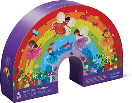 crocodile creek over the rainbow puzzle 36pcs bookaznie