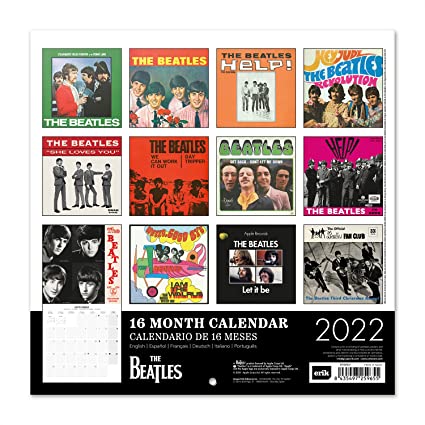 Official The Beatles Wall Calendar, September 2021 - December 2022 Monthly Planner (16 Months), 12&quot; x 12&quot;, Square Wall Calendar 2022, Family Planner Calendar 2022, The Beatles Calendar
