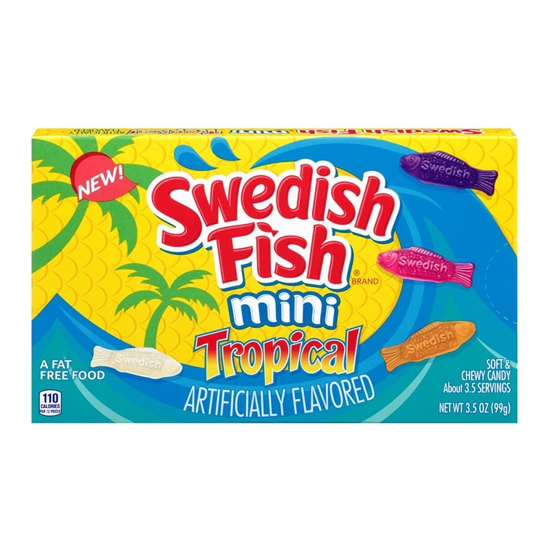 Swedish Fish Tropical Theater Box 3.5Oz