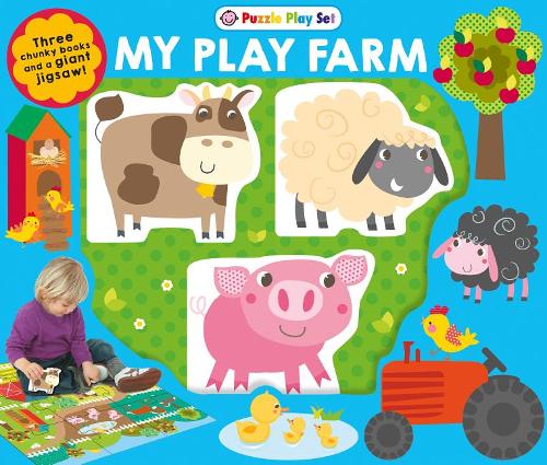 Puzzle Play Set: My Play Farm: Three Chunky Books and a Giant Jigsaw Puzzle!