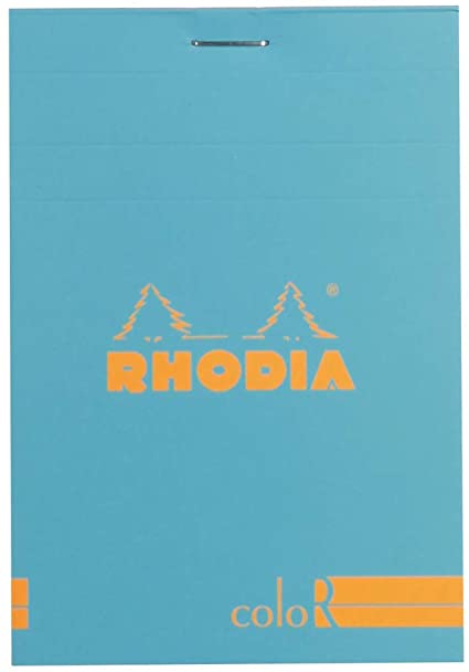Rhodia Color Notepad, No12 A7+, Lined - Turquoise Blue